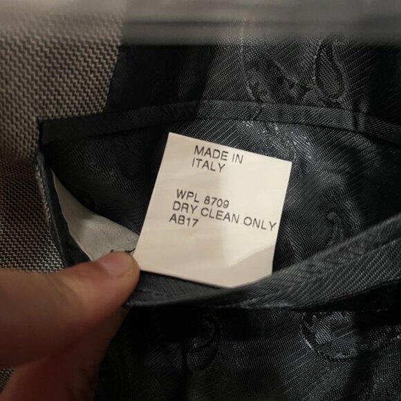 Arnold Brant Mens Sport Coat Gray Windowpane Lightweight Blazer 40S corporate - Picture 12 of 12